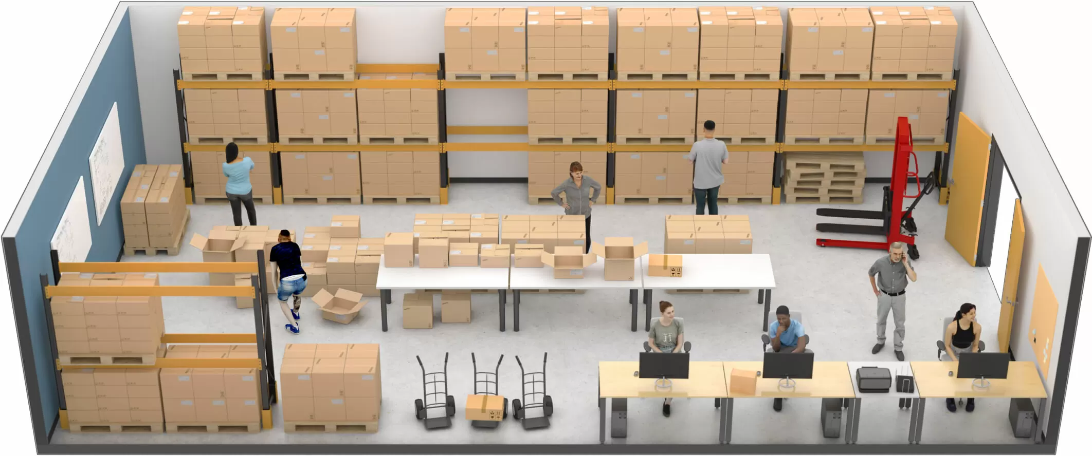 Rendering of our extra large unit interior