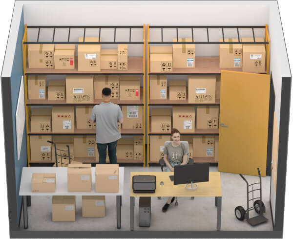launchbox-cowarehousing-albany-extra-small-unit-render Rendering of our micro unit interior